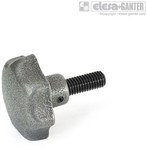 Quick-release clamping lever GN 6336.3-63-M12-NI